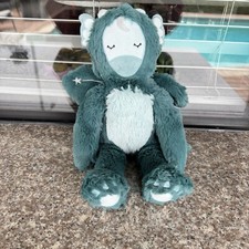 Slumberkins Jade Green Dragon Snuggler Lovey Plush Animal 14” Tall Limited picture