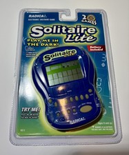 New Sealed Radica Electronic Solitaire Lite Handheld Pocket Game Vintage 1997 picture