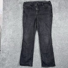 NYDJ Marilyn Straight Jeans Womens 18 Black Lift Tuck Stretch Denim Plus Size picture