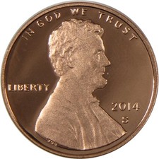 2014 S Lincoln Shield Cent Proof Penny 1c Coin Collectible picture