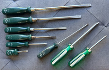 Vintage SK Screwdrivers Lot of 9 S-K ,Phillips,Flat Head,Stubby,Torx picture