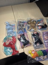 RARE 1998 McDonald’s Beanie Babies Full Set With Happy Meal Bag RARE🔥 Must Have picture