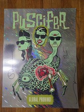 Puscifer Global Probing signed foil poster #/200  Puscifer Entertainment Maynard picture