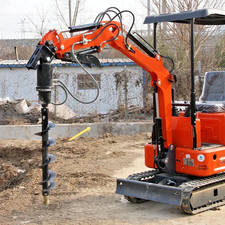 Mini Excavator Attachment Hydraulic 200mm Auger Drill with 25mm Pin  picture
