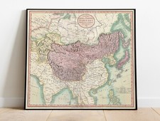 1806 Map Tartary Central Asia Mongolia Tartaria Tartarie Wall Art Poster Print picture