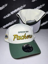 NWT New Era 9Forty Green Bay Packers Retro Script A-FRAME Snapback Hat picture