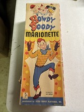 Howdy Doody Marionette With Box Vintage 1952 Peter Puppet picture