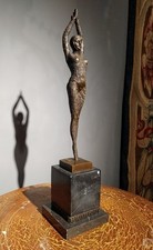 Bronze Woman Statue Female Sculpture Starfish Dancer Art Figurine Lady Decor Gif picture