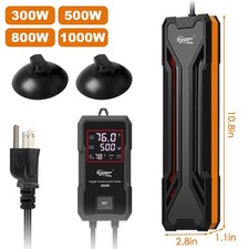 hygger 100W/300W/500W/800W/1000W Aquarium Heater Digital Fish Tank Thermostat picture