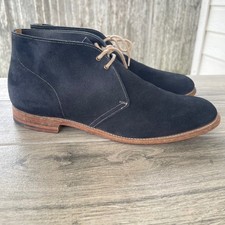 Church's Sahara L Chukka Boots Men 7 UK 6 EU 39 Black Suede Desert England Shoes picture