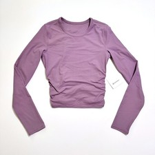 Lululemon All It Takes Back-Twist Rib Long Sleeve 4 Purple Nulu Yoga Top NEW picture
