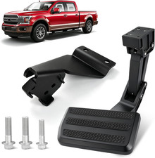 Black Aluminum Bed Step for Ford F150 2015-2020 75312-01A Retractable Rear picture
