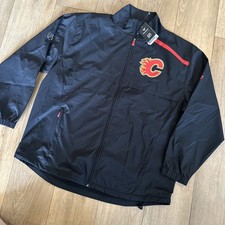 Calgary Flames NHL Fanatics Authentic Pro Full Zip Team Rinkside Jacket XL NWT picture