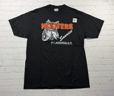 NEW Vintage 2003 Hooters Ft Lauderdale Beach FL Owl Graphic T Shirt Black USA L picture