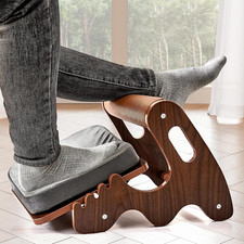 Spacocld Foot Rest for under Desk at Work- Adjustable Rocking Foot Stool with 3 picture