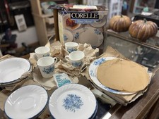 Corelle By Corning Blue Velvet Dinnerware 20-Piece Service For 4 NOS Open Box picture