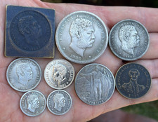 Kingdom of Hawaii Kalakaua Dollar Dime 1883 1847 SET picture