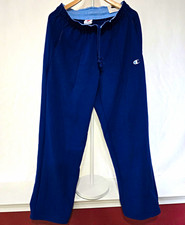 Champion Men's Navy Sweatpants Size M Drawstring Elastic Waist Pockets Logo picture
