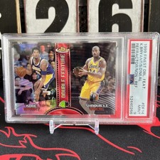 1999 Topps Finest Double Feature Kobe Bryant Shaquille O'Neal  Refractor Psa 9 picture