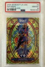 2025-26 Select La Liga - Raphina FC Barcelona Stained Glass - PSA 10 picture