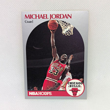 NBA Hoops 1990-91 Michael Jordan #65 Chicago Bulls NBA Basketball Card Base picture
