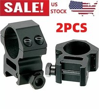 2 Pack 1'' inch Middle Profile Scope Rings for Picatinny Weaver Mount Heavy Duty picture