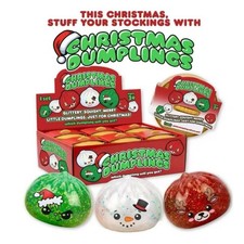 Christmas Dumpling Squishy Snowman, Elk, Santa Claus Squeeze Toys with Box Stres picture