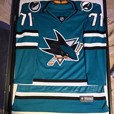 Fanatics San Jose Sharks NHL Hockey Jersey #71 Macklin Celebrini picture