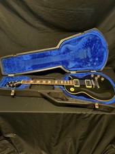 1986 Gibson Les Paul Standard Guitar in Black W/Chainsaw Case picture