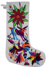 YZXDORWJ Mexican Embroidered Christmas Stockings 18 Inches Otomi Animals Colorfu picture