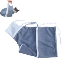 Marosynix Cat Bathing Grooming Bag - Anti Bite & Scratch Adjustable Gray picture