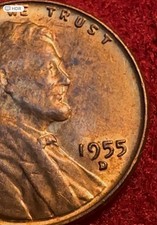 1955-D RARE Red Excellent Condition picture