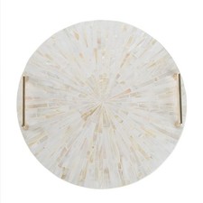 PEMAR Mother of Pearl Decorative Tray, 13