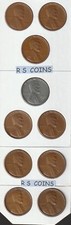 1940s 1941s 1942s 1943s 1944s 1945s 1946s 1947s 1948s 1949s 1c SET from RS COINS picture