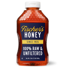 Fischers Honey, 24oz Raw and Unfiltered, Premium, Pure, Squeeze Bottle picture
