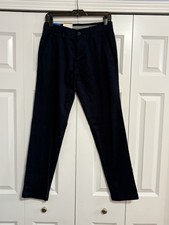 NWT Life Khaki By Haggar Slim Fit Stretch Comfort Chino Blue sz 29x30 picture