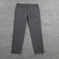 Lululemon Pants Mens 35x30 Gray ABC Slim Fit Stretch Performance Chino Golf picture