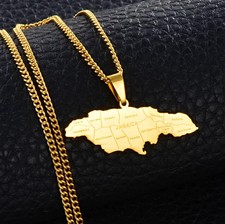 Jamaica Map Pendant Necklace picture