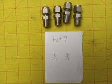 Swagelok Fittings four fittings all ss 316  used picture