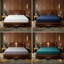 Queen Fitted Sheet Only - Bottom Sheet - Deep Pocket - Soft Microfiber picture