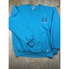 Vintage 90s Russell Athletic Crewneck Sweatshirt Men's L Green Made in USA picture