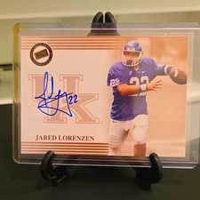 Press Pass 2004 Autographs Bronze Jared Lorenzen Kentucky on card Auto RC picture