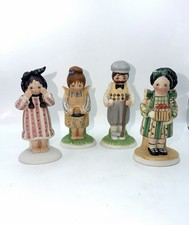 Vtg 83-84 Enesco Country Fair Collection Figurines Lot of 4 Christina Mae Risley picture