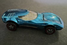 Vintage 1969 Hot Wheels Redline TORERO - US Aqua white interior Nice condition. picture