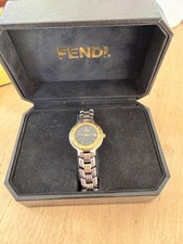 Vintage Fendi Two-Tone Watch Navy Dial – Original Box – AS IS picture