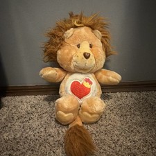 Kenner Vintage 1984 Brave Heart Lion Care Bear Cousins Plush Collectible 13” picture