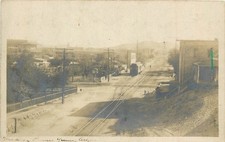 RPPC Madison Avenue Yuma Arizona Streetcar Train Tracks Early 1900s picture