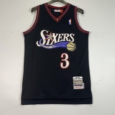 Allen Iverson #3 97-98 Season Retro Black Jersey Sewn. Sizes S-2XL New picture