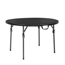 Mainstays 4ft Round Folding Table 48in Plastic Indoor Outdoor 300lb Black picture