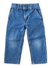 Vintage OshKosh B’Gosh 2T Denim Carpenter Jeans Blue Made in USA Style picture